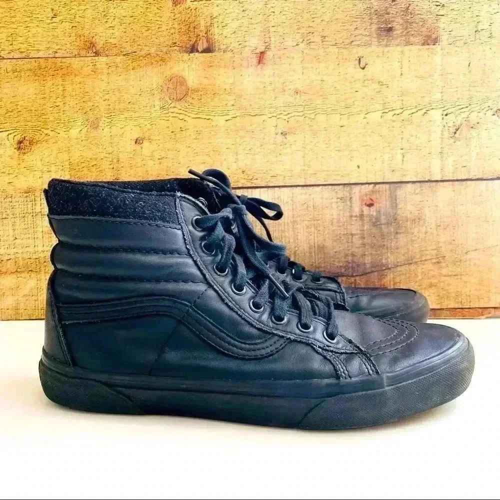 Vans SK8-HI MTE All Weather Black Leather Shoes